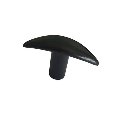 Schwarze Nylon-T-Griffknöpfe mit Messing-Gewindeinsatz