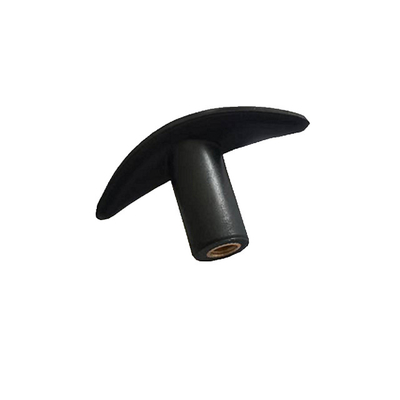 Schwarze Nylon-T-Griffknöpfe mit Messing-Gewindeinsatz