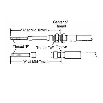 Getriebe-Gegentakt-Marine Engine Control Cables Trucks-Gaspedal-Seilzug