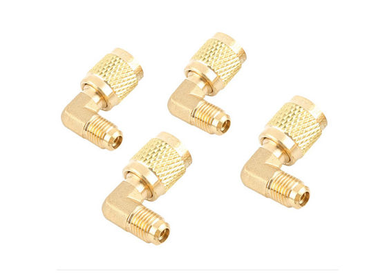 Kältemittel Nachrüstung Messing Quick Coupler Adapter 1/4 "Mann Flare 5/16" weiblich