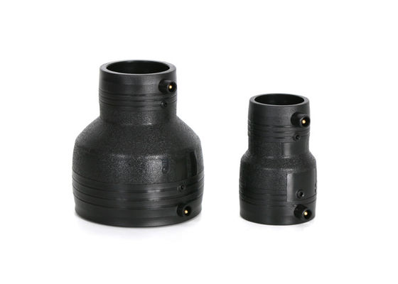 PE100 HDPE Elektrofusionsschweißbefestigungen Verringerungskopplung 200 X 110 mm
