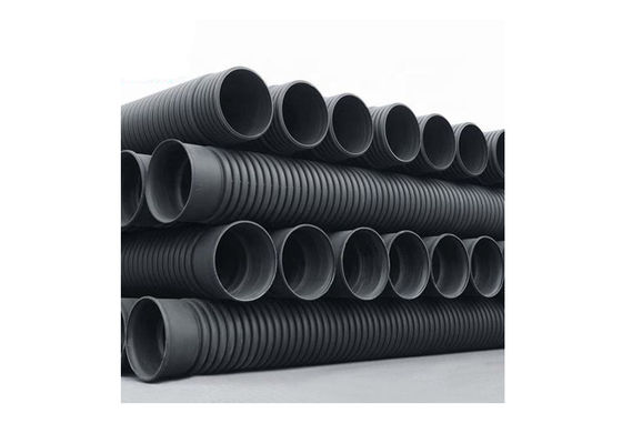 SN8 Vergrabene Abflussrohre Doppelwand-Polyethylen-HDPE-Abflussrohre