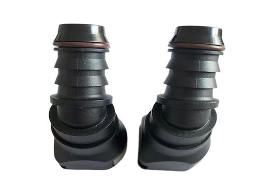 EPDM Brennstoffflüssigkeit Plastik Schnellanschlüsse 15.82mm 45 Grad