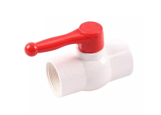2-Wege-Gleichdurch-Typ-Handwerk-PVC-Kugelventil UPVC-Feststeuerungsflusswasser