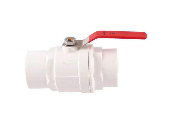 1/2"- 4 "ABS Chrom-Einsatz PVC Zwei Stück Kugelventil Edelstahl Griff