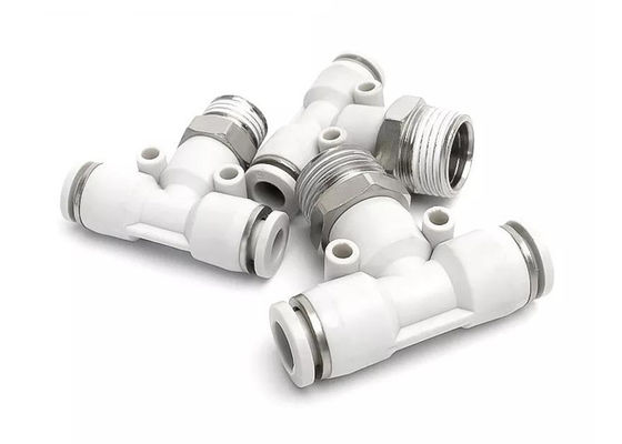 PB T-förmige Pneumatische Schnellkopplung Männliche Gewinde Positive Tee Air Connector