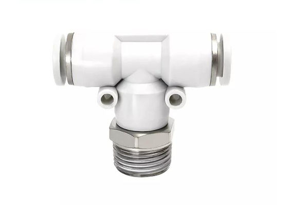 PB T-förmige Pneumatische Schnellkopplung Männliche Gewinde Positive Tee Air Connector