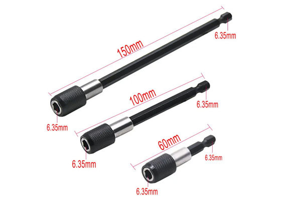 1/4 Zoll Kopfverlängerungsstange Batch Magnetisch Schraubenzieher Schnellübertragung Hebel Selbstverriegelung Verlängerungsstange 150mm Handwerkzeuge
