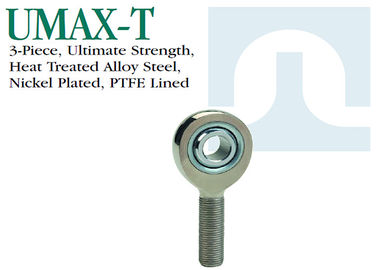 UMAX-T-Serie PTFE-ausgekleidete Schwerlaststäbe Enden High-Strength Präzision für Automotive / Rennen