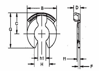 TXLK-Serie Clevis Pin Halteclip, kleine Metallclip für den Bau
