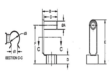 Industrie-Edelstahl-Clevis-Stift TXLSP-Serie