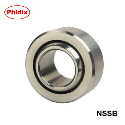 NSSB-Serie Schmalkörper-Sphärische Lager aus Edelstahl. PTFE-ausgekleidet für Korrosionsbeständigkeit in der Marine- und Lebensmittelverarbeitung.
