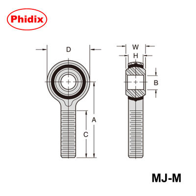 MMJ-M/FJ-M-Serie Metrische Gießballschrauben Selbstschmierbare Nylon-Rennstrecke mit Nickel-beschichteter Kugel und gelbem Dichromat-BeschichtungKorrosions-/Ausnutzungsbeständiges Design für Robotik und Maschinen
