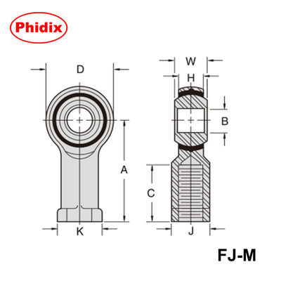 MMJ-M/FJ-M-Serie Metrische Gießballschrauben Selbstschmierbare Nylon-Rennstrecke mit Nickel-beschichteter Kugel und gelbem Dichromat-BeschichtungKorrosions-/Ausnutzungsbeständiges Design für Robotik und Maschinen